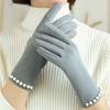 Thin Velvet Warm Gloves Thickened Cycling Driving Gloves Daily Mittens  for Outdoor