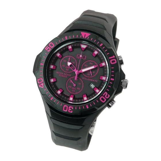 

[Citizen] CITIZEN Q&Q Watch Solar Chronograph Watch H034-007 Pink Men s [Domestic Genuine Product]