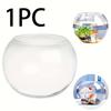 1 Round Glass Container Suitable for Home Decoration Plant Ornaments Wedding DecorationSmall Fish and Succulent Plants