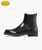 Firenze Atelier [Vibram] Center Cut Square Toe Walker Sole Chelsea Boots 5706 [Black Box]
