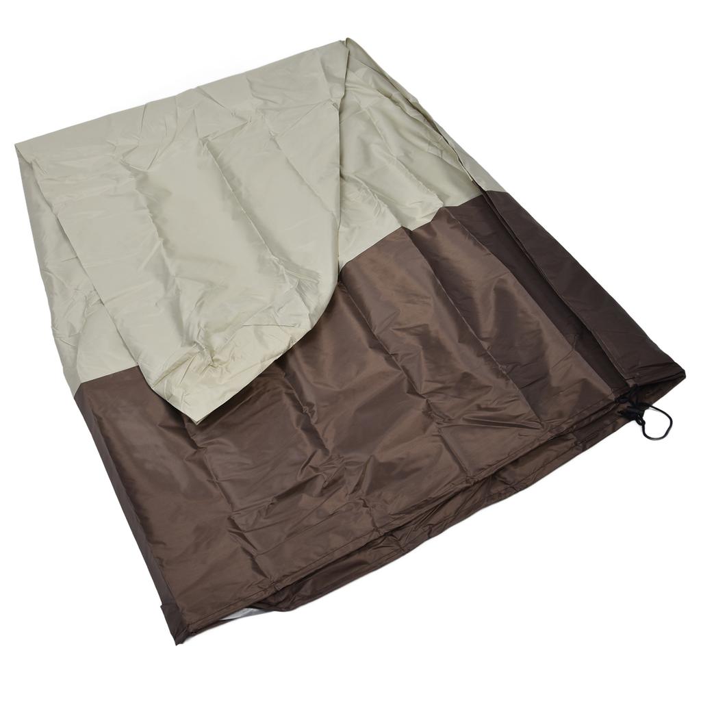 Garden Fountain Cover 210D Silver Coated Oxford Cloth Waterproof Statue Protective Cover for Outdoor PatioBeige and