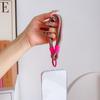 Ins Korean Style Color Woven Mobile Phone Lanyard, Wrist Keychain Short Hanging Chain Sturdy And Easy To Carry