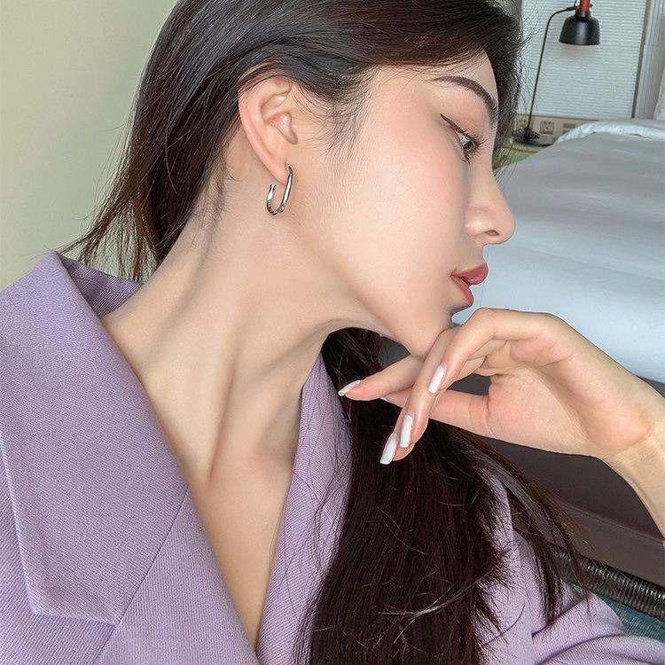 

Gold-Plated S925 Sterling Silver Minimalist Drop Earrings for Women 925 Silver