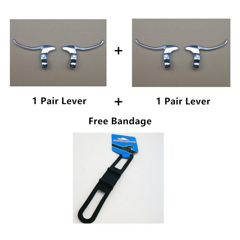 Poignée de Frein de Vélo Aluminium Couleur Argentée Convient Pour Modification Levier de Vélo Pliant Engrenage Fixe Fixie Accessoires Vélos de Route Ridi Utilisation Pratique