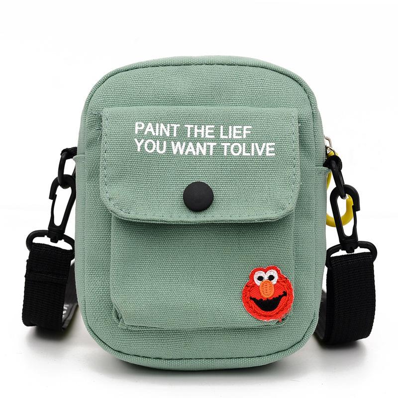 Canvas Bag, New Fashion Small Square Bag Women's Bag Shoulder Bag Messenger Bag