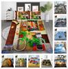 3D Bedding Set Vehicle Pattern Quilt Cover and Pillowcase 2 or 3 Pieces of Aircraft or Bicycle Printed Full-size Washable and Comfortable Bedding