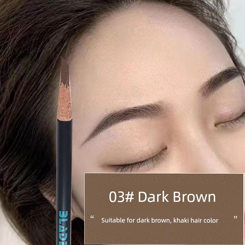 Eyebrow Pencil Female Tattoo Makeup Artist Special Line Design Misty Eyebrow Long Lasting Waterproof Non-Decolorizing Wild Eyebrow Distinct Look