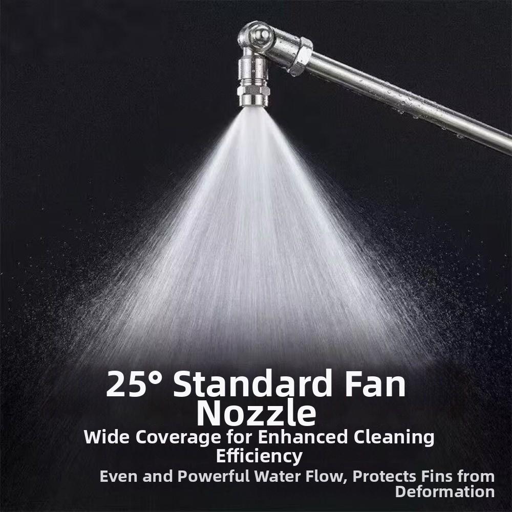 360° Swivel HVAC Coil Cleaning Nozzles 1/4" Quick Connect Coil Cleaning Tool Underbody Cleaning
