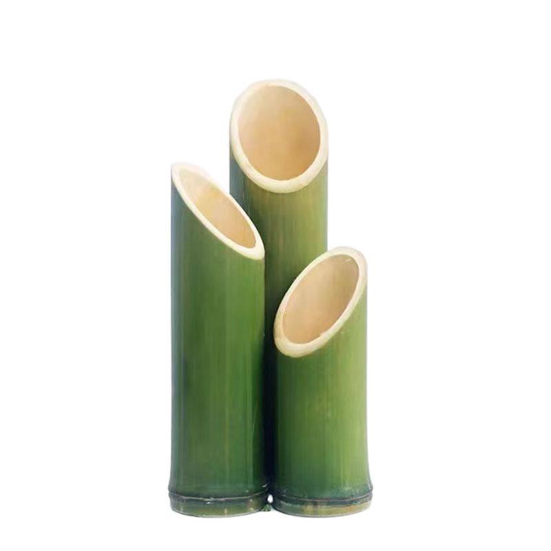 Bamboo Tube Flower Vase: Creative Floral Art and Wedding Ornament.