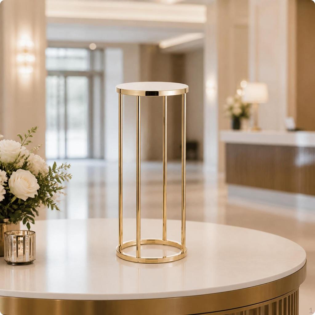 Cylinder Pedestal Stand Sleek Cylindrical Display Modern for Weddings