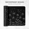Simple black flower oversized desktop pad 400 * 900 * 3mm suitable for keyboard notebook and computer mouse pad