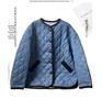 2024 Autumn Song Qian Korean Pure Cotton Quilted Denim Jacket