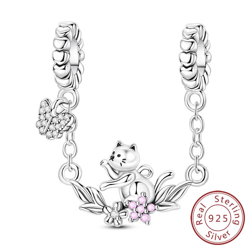 New Original Copper Charms Bead Gold Chameleon Turtle Cat Charm Fit Bracelet Dangle Pendants Diy Women Jewelry Gift