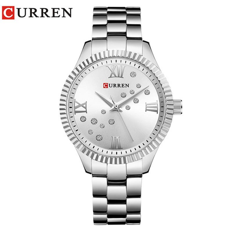 CURREN Nouvelle Montre Femme Tendance Marque Haut de Gamme Luxe Dame Fille Montre-bracelet Or Rose Bracelet Acier Inoxydable Montre Féminine Cadeau