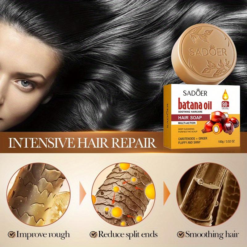 Batana Hair Soap Deep Cleansing Hair Natural Ingredients Daily Hair Care Suitable for All Hair Types Perfect Christmas Gift