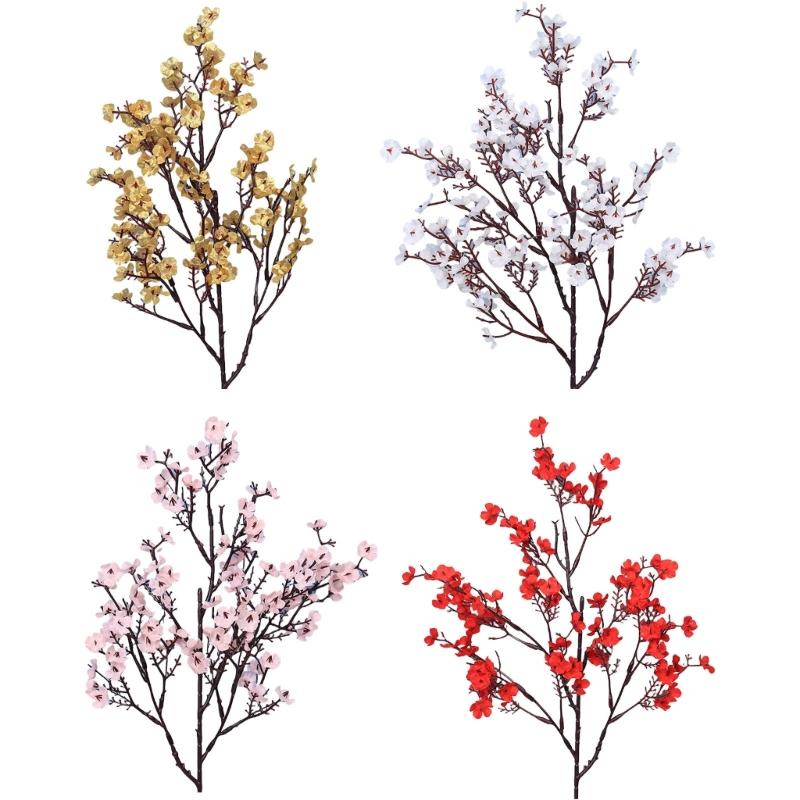 Realistic 50CM Silk and Plastic Gypsophila Flower for Home Decoration and Banquets Artificial Bright Color Blooms