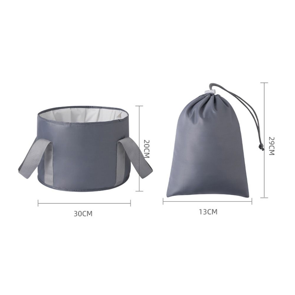 Baie de picioare portabilă albastră, bazin mare impermeabil pentru înmuierea picioarelor, găleată cu mânere, pliabilă, geantă pentru cadă de picioare, dormitor