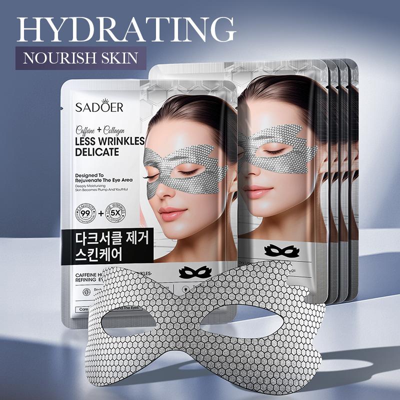 Caffeine Honeycomb Firming Eye Mask SADOER Moisturizing Rejuvenating Eye Mask Patch
