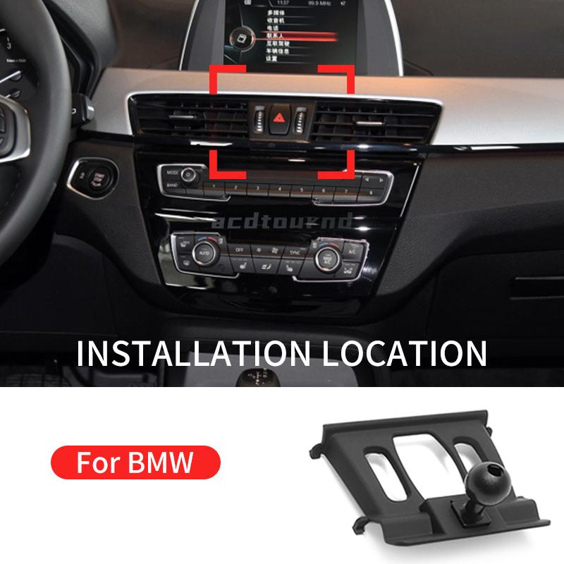 Automobilio telefono laikiklis Bmw X1 X2 F39 F47 F48 F49 2012- Svorio navigacijos laikiklis Gps stovas Oro ventiliacijos angos spaustukas Atraminis tvirtinimas