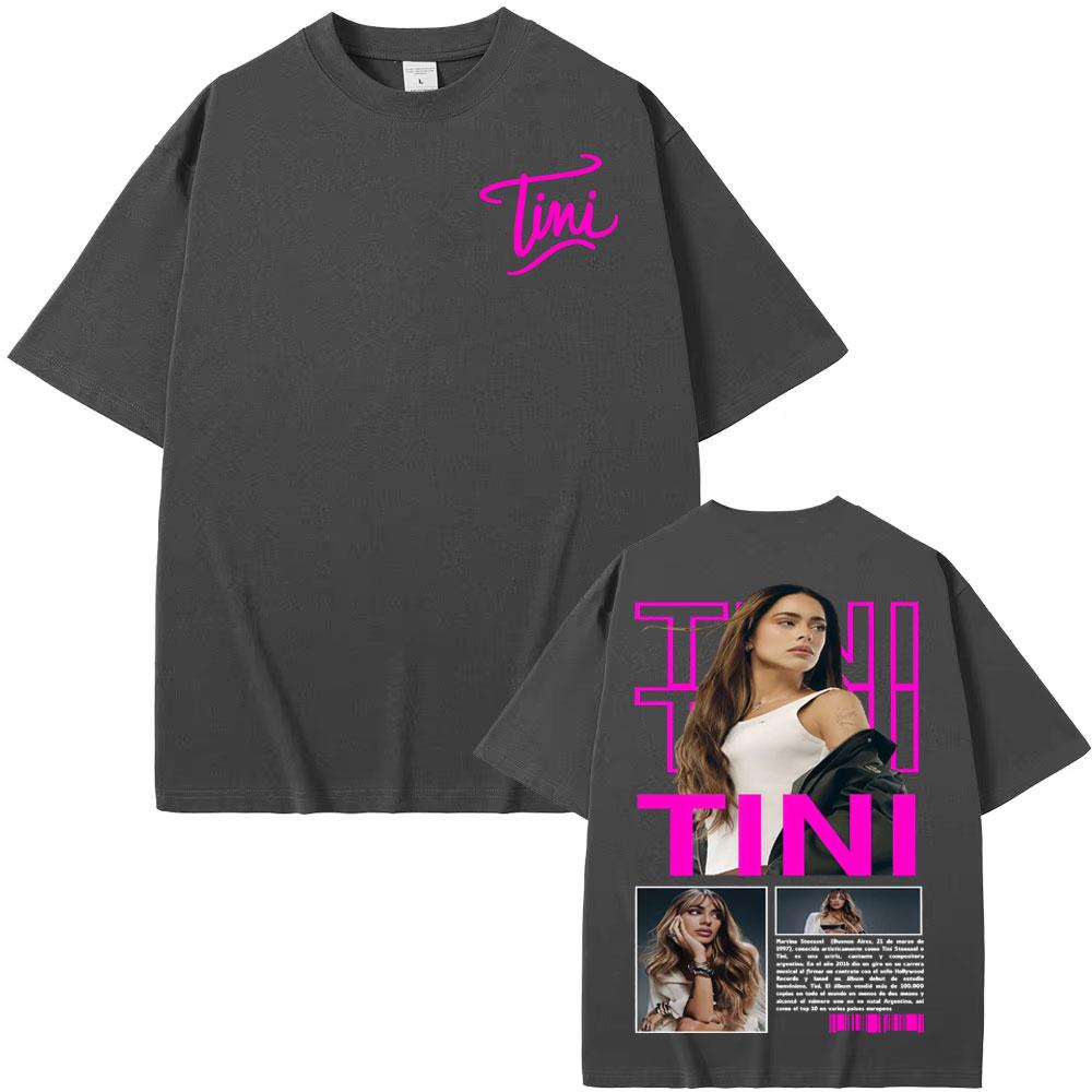 Tini Stoessel Futtura Album 2025 Cover T Shirts Unisex Women Clothing Aesthetic Fashion Tshirts Cotton Casual Short Sleeve Tshirt