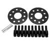2PCS 5mm 5x100 5x112 Hub Centric Wheel Spacer Kit with Bolt Replacement for A3 A4 A5 A6 A8 1997‑2008 Black