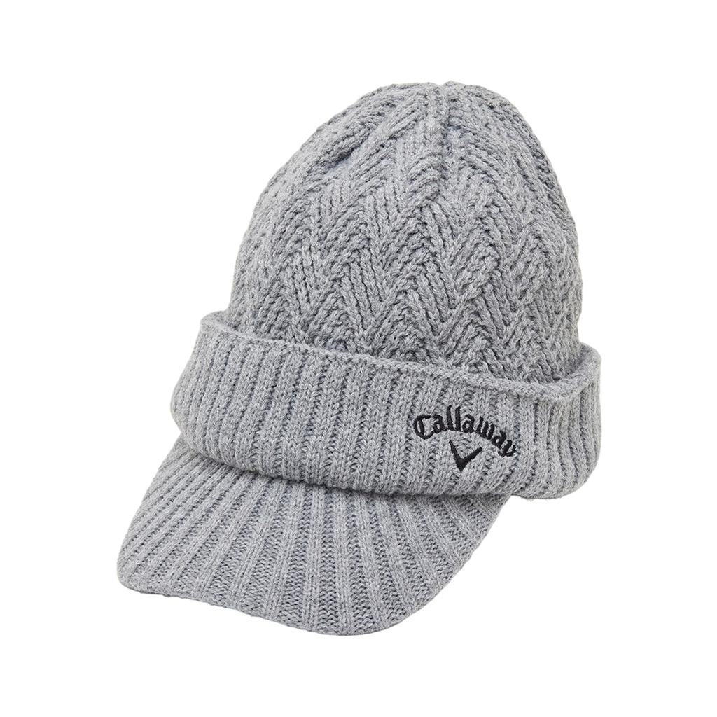 Brim Knit Cap Golf Hat C24291123 [Callaway] Men's (Fleece Lining) / / 1021_Gray