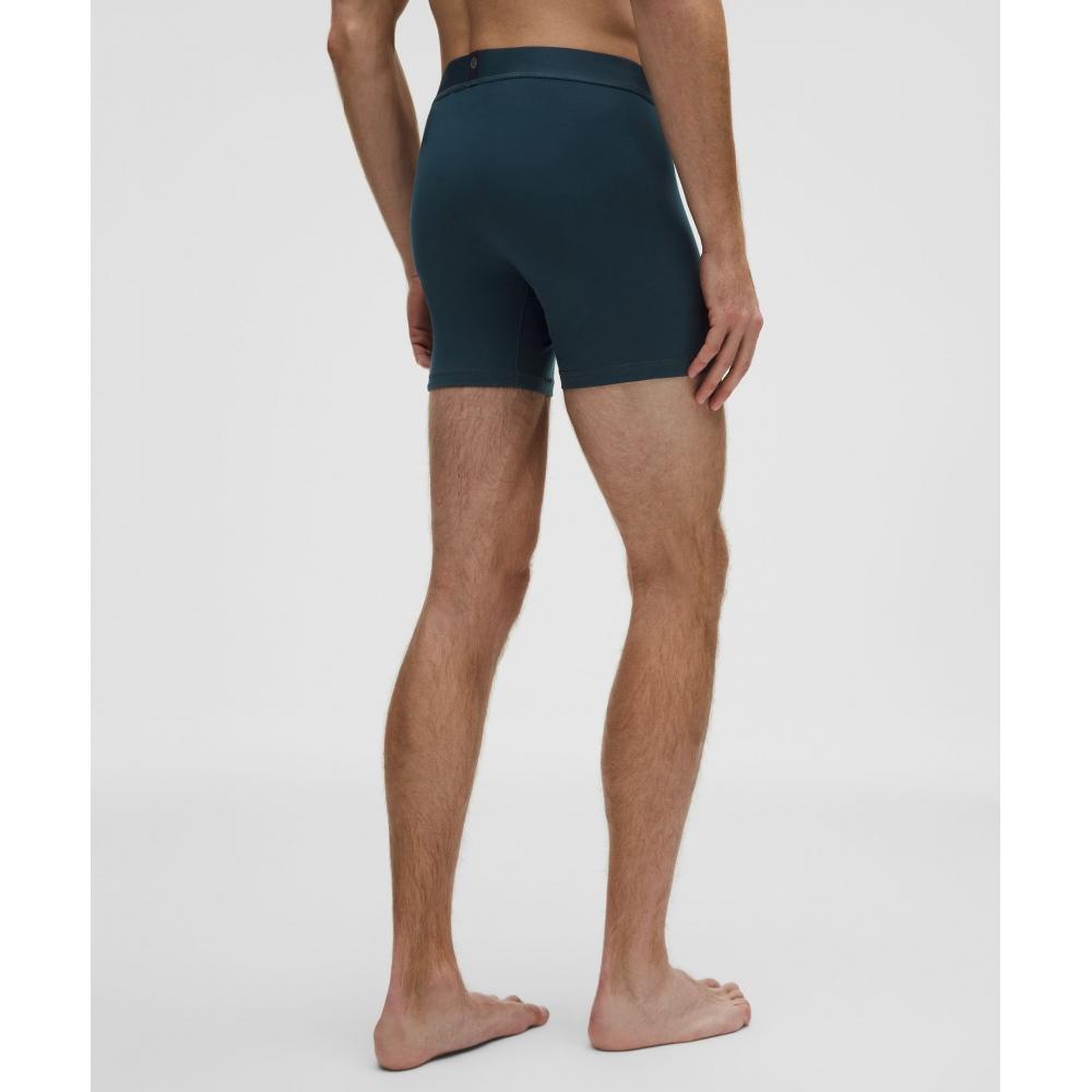 Lululemon Always In Motion Boxer 5   3 Pack IndochIne Blue Pelican raInforest Green