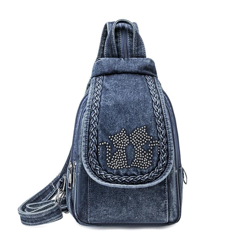 Zaino piccolo Borsa a tracolla multifunzionale Borsa a tracolla Zaino morbido in PU Zaino da donna alla moda