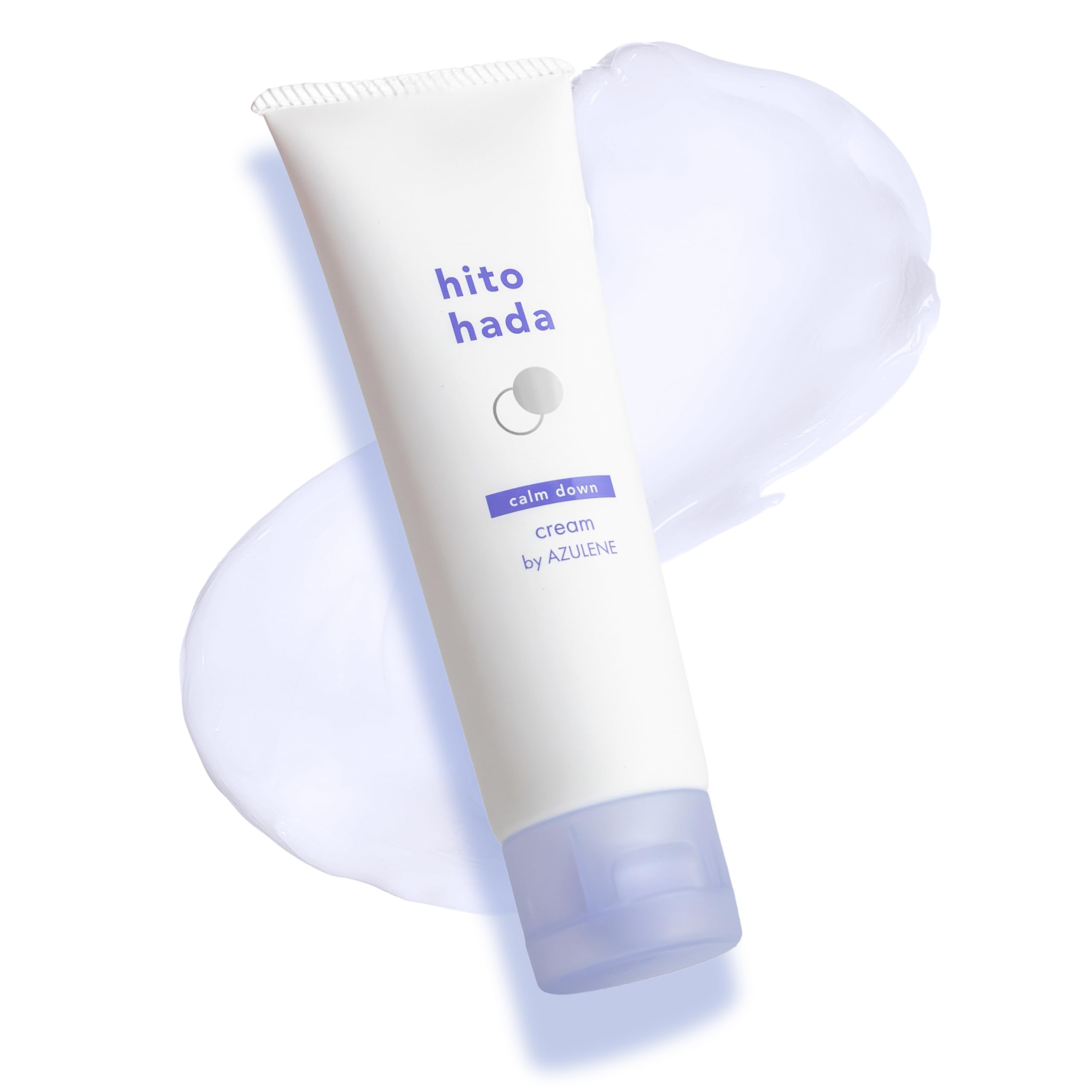 

Hitohada Calm Down For Dry and Sensitive Relieves Skin and Moisture Retention Cream, 70g, Fragrance-Free, Guaiazulene, PDRN, CICA, Moisturizing, Skin, фиолетовый