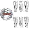 40pcs Stainless Steel Clothes Pegs Metal Clips Socks Clips Clothes Pins