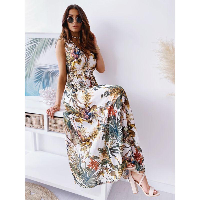 

Летняя новинка Европейский и американский Amazon Бестселлер Новый тип Новинка Принт Платье с завязками Женская мода Black 2XL