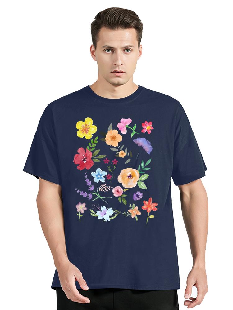 Botanical Flower T-shirt Vintage Botanical Print Wildflowers Graphic Nature Lover Gardening Cot