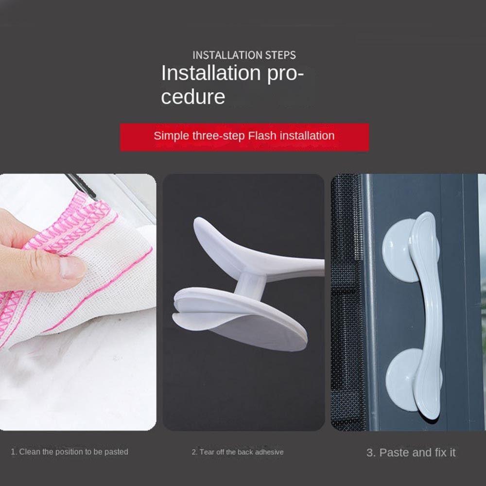 Non Punching Door Punch-free Pulls Non-slip Cabinet Handle Fashion Suction Cup Door Handle  Window