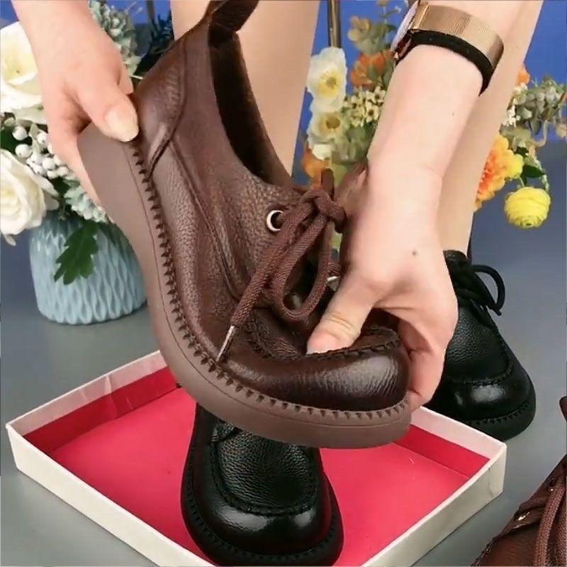 Купить Женские кроссовки Натуральная кожа Маленькая кожаная обувь ...