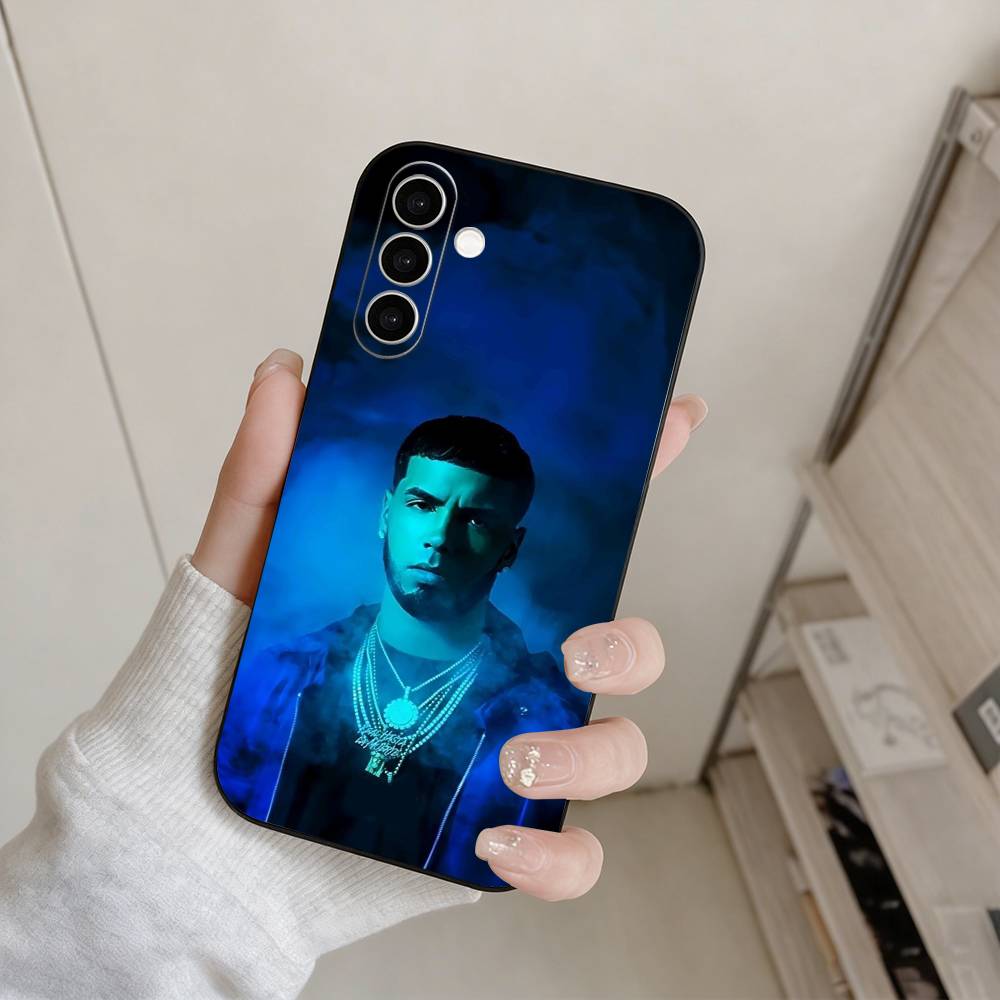 Anuel AA-Real Hasta La Muerte Handyhülle für Samsung Galaxy A73, A72, A71, A70, A53, A52, A51, Andere Weiche Schwarze Hülle