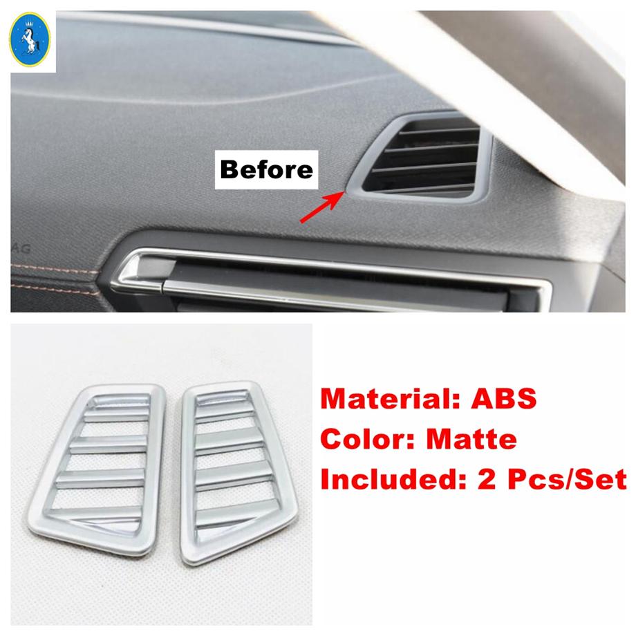 Matte Auto Dashboard Air AC Outlet Vent / Gear Head / Steering Wheel Cover Trim Interior Accessories For Peugeot 508 -