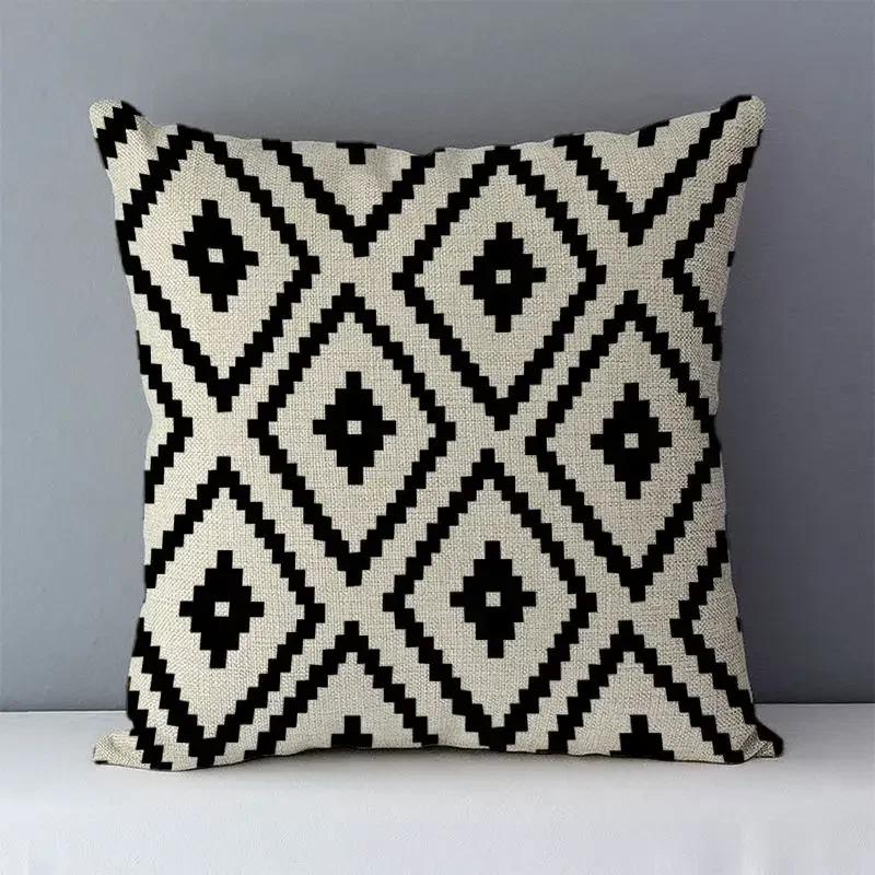 45X45cm Featured Hot Sale Geometric Cozy Cushion Cover Home Decorative Pillows Cover Square Cushion Covers Pillow Case