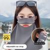 Unisex Uv Protection Outdoor Neck Wrap Cover Sports Sun Proof Bib Ice Silk Mask Face Cover Neck Wrap Cover Sunscreen Face Scarf