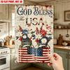 Patriotic Red White Blue Floral Metal Wall Art x Inch Distressed Aluminum Tin Sign for Home Garage Cafe Bar Decoration