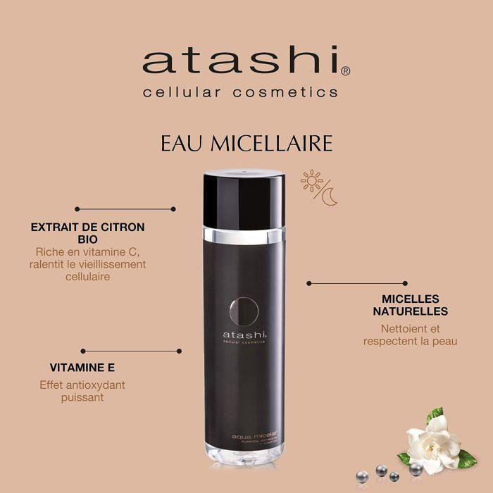 Eau micellaire - Atashi - PT0905ES0006 - 250 ml - Ingrédients naturels - Vitamine C