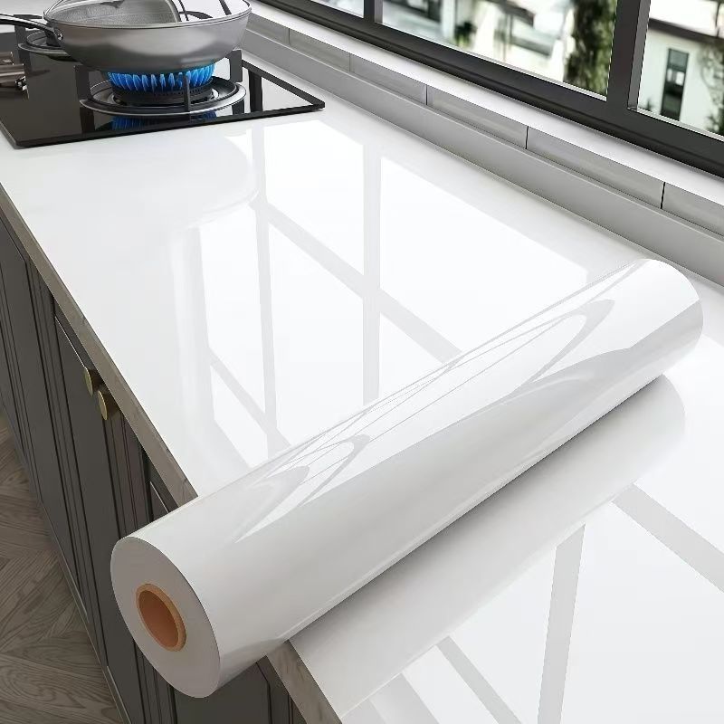Thickened Faux Marble Kitchen Sticker – Waterproof, Oil-Proof, and Heat-Resistant Wallpaper for Stovetops
