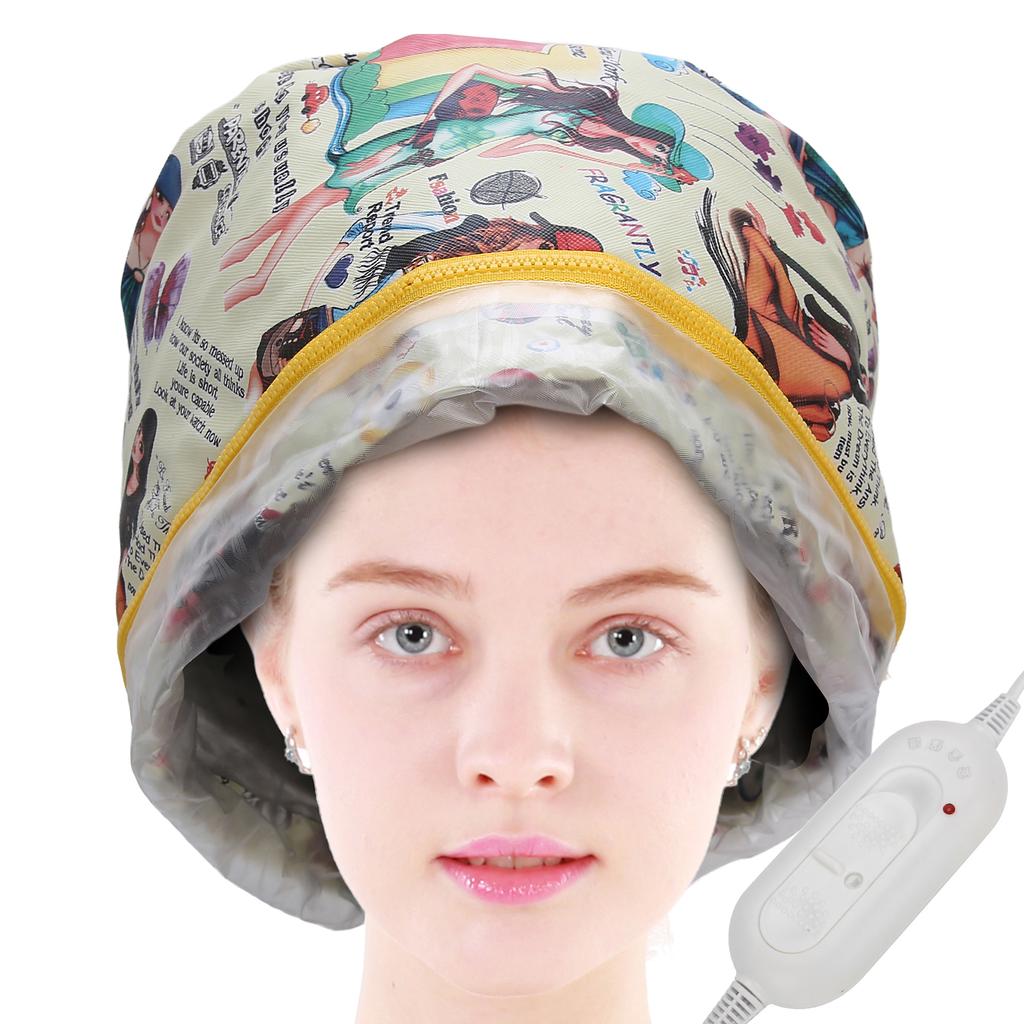 3 Gears Adjustable Hair Heating Steamer Cap Detachable Thermal Oil Treatment Hat Deep Nourishing Moisturizing Hair Care Styling Tool
