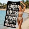 Customizable personalized beach towels Horror movies themed designs.Suitable for the beach, yoga, sports;ideal as beach accessories