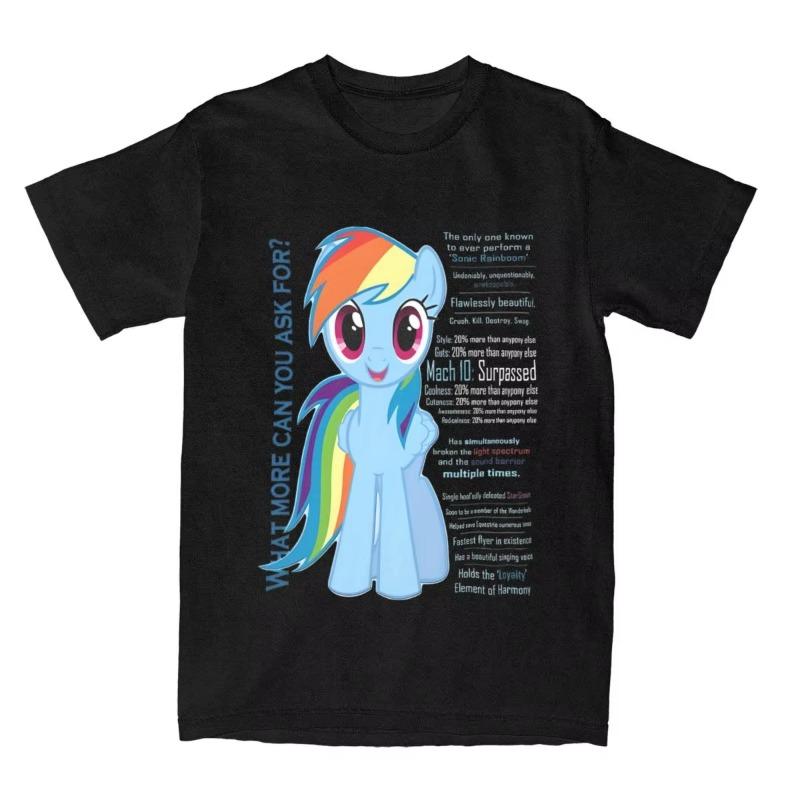 Derpy Hooves Stud Muffin Children's T-shirt 100% Cotton Hip Hop Short Sleeve Round Neck Parent Child T-shirt