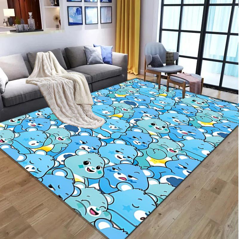 Care Bears Pattern Rug, Indoor/Outdoor Mat, for Picnic, Gameroom, Bedroom, Office, Living Room, Home Decor Carpet, Birthday Gift