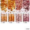 4pcs/Set Confetti Gold Foil Leaf Flakes Craft Paper For Wax Seal Making Wedding Invitation Envelope Decoration Candle Making
