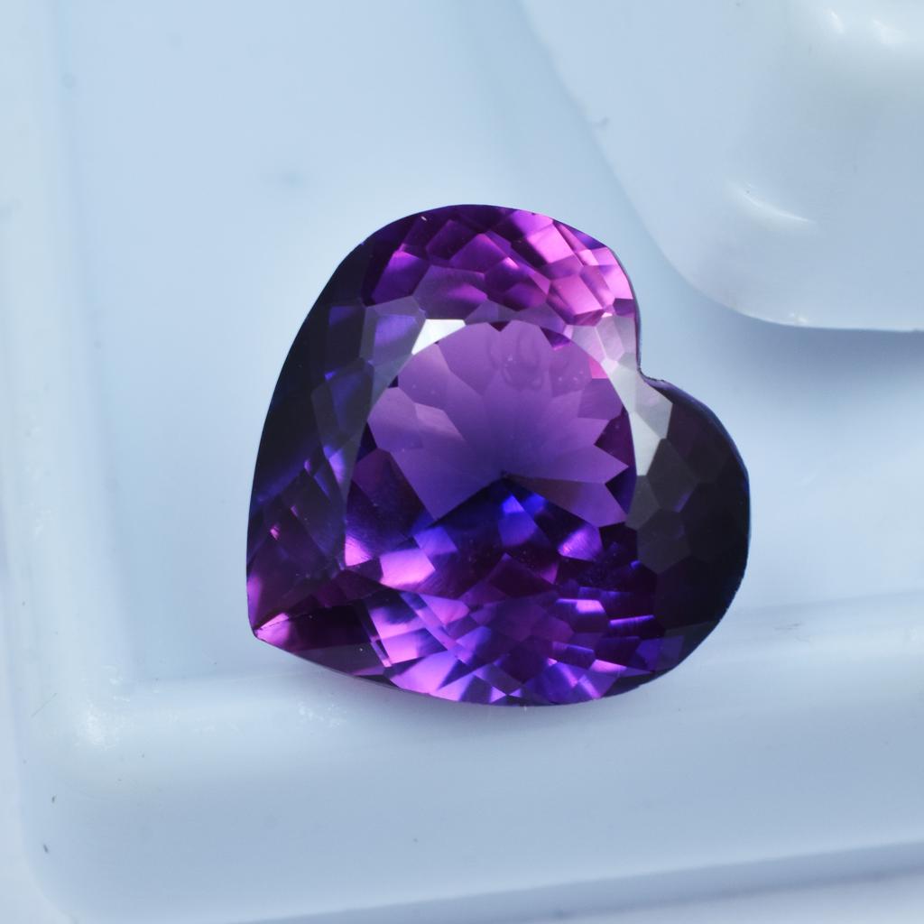 Natural Purple Tanzanite Loose Gemstone 9.65 Ct Heart Cut for Jewelry Making and Gem Collections