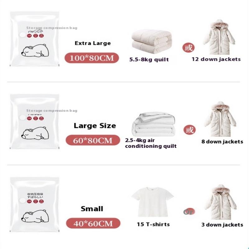 Workowana próżniowo torba Crion na ubrania i kołdry Torba do przechowywania z usuwaniem powietrza Specjalna do walizki Torba do pakowania kołdry