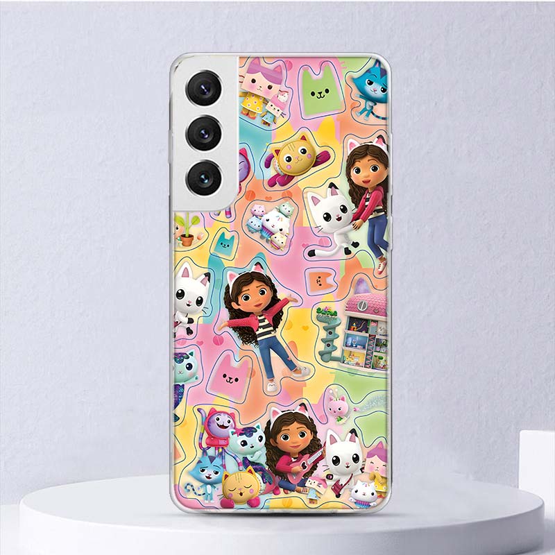 Cartoon Gabbys Dollhouse Soft Case For Samsung Galaxy S25 S24 S23 S22 Ultra Phone Cover S20 FE S21 Plus S25 Edge + Funda Coque G