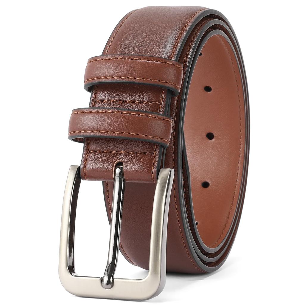 [SENDEFN] Men's Genuine Leather Belt - Suitable for Business, Hiking, Work, Sports, and Casual Wear - Gift Idea - Adjustable Size